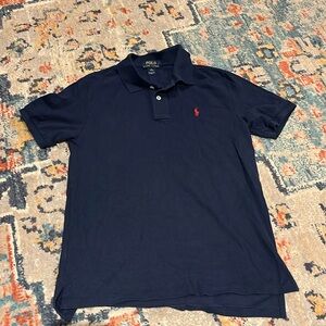 Excellent used condition Boys size Large (14/16) Ralph Lauren Navy polo.